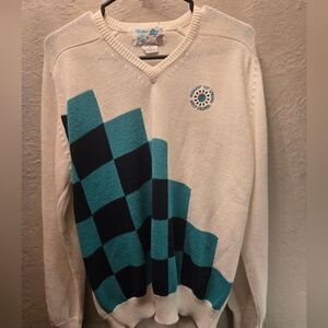 Vintage 80s–90s Birdies & Pars Golf Knit Sweater | M/L